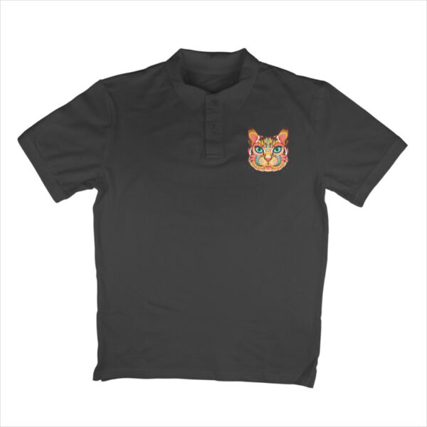 Polo Tshirt Cat Mandala