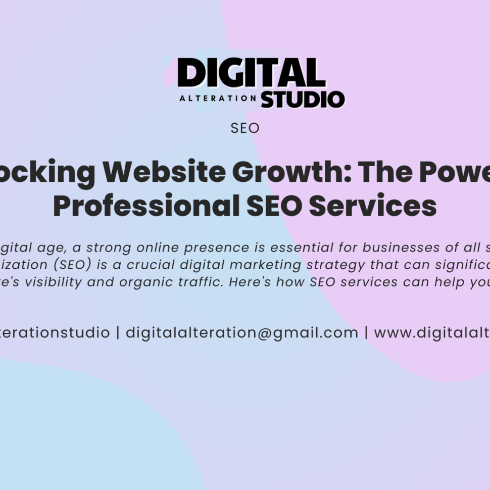 Unlocking Website Growth The Power of Professional SEO Services