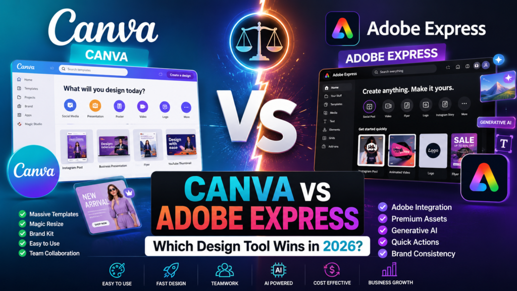 canva vs adobe express