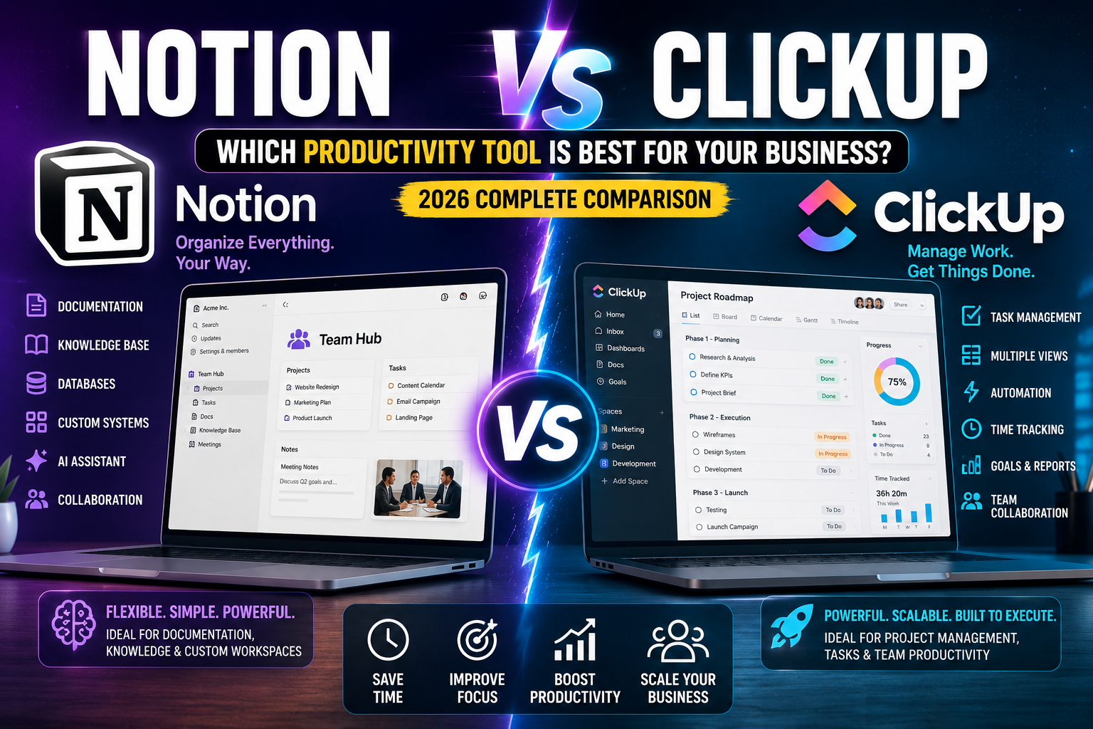 Notion vs ClickUp