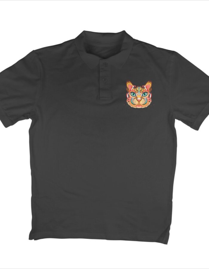 Polo Tshirt Cat Mandala